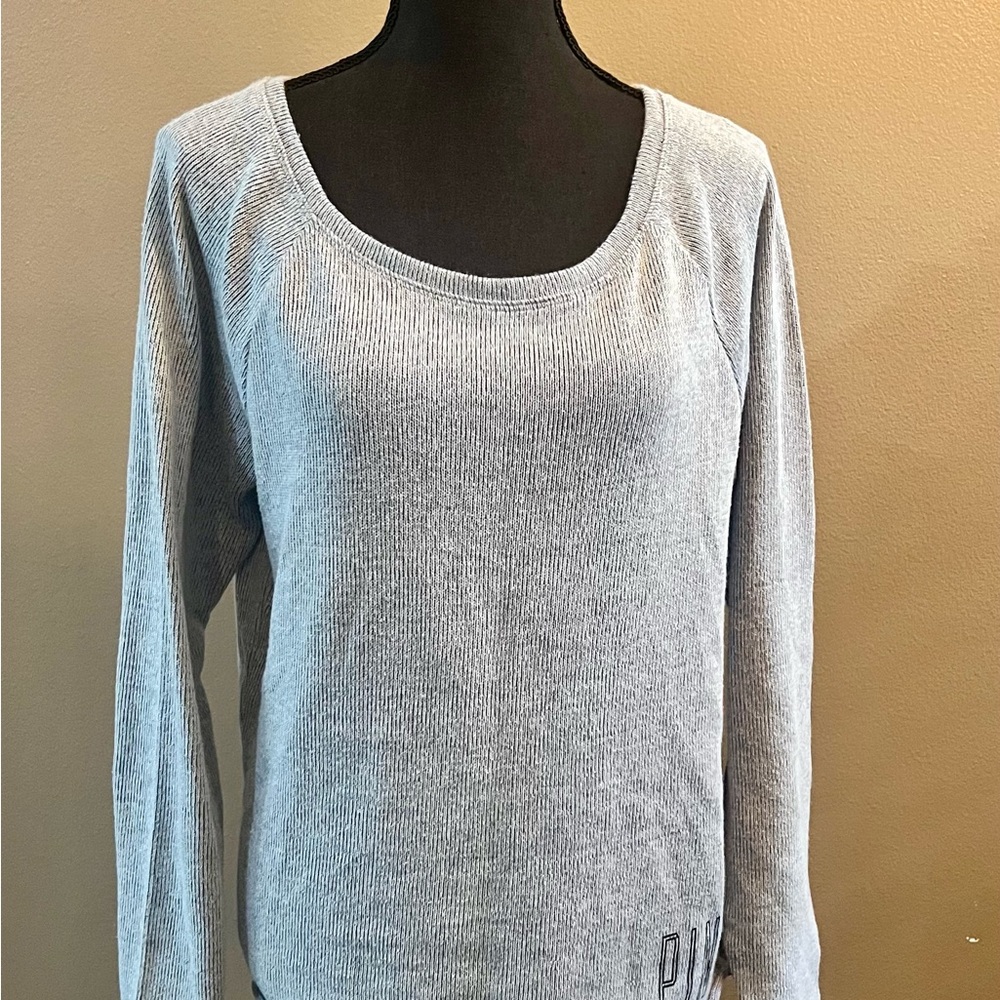 Victoria's Secret Pink and Gray Knit Top